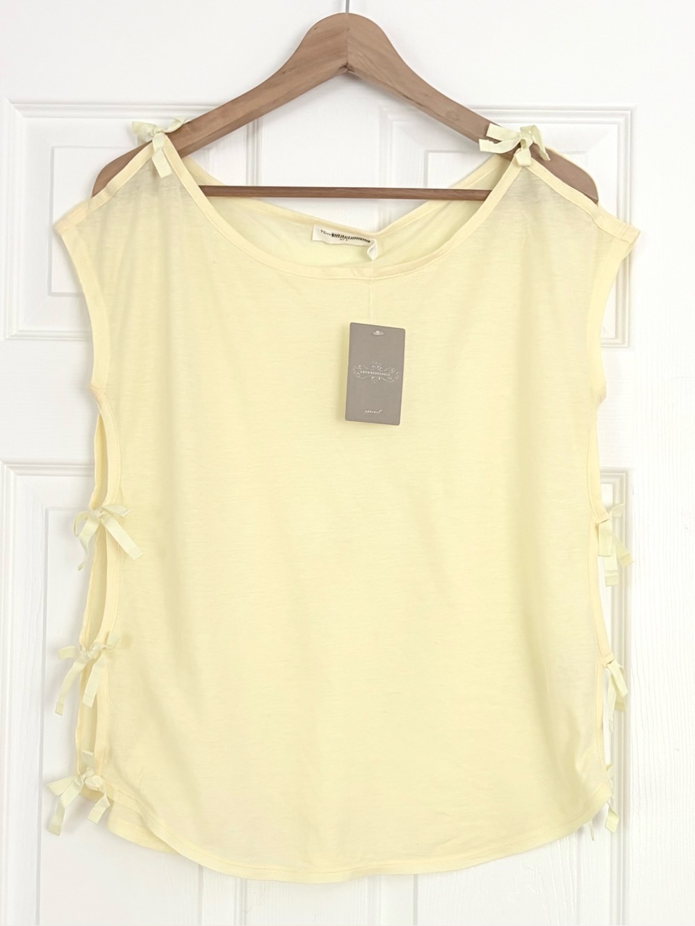 NWT Anthropologie Side Tie Tshirt Size S